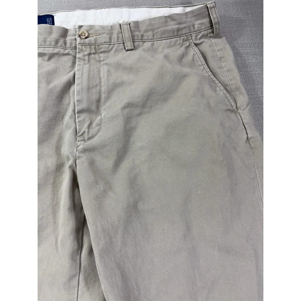 Polo Ralph Lauren Preston Pant Khaki Flat Front Chino Pants Size 35/30